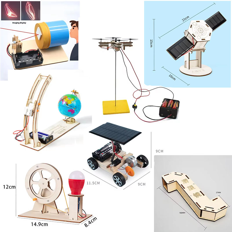 Science Project - 子供向けDIY科学玩具 教育科学実験キット モデル物理学 STEMプロジェクト パズルゲーム 学校実験用品