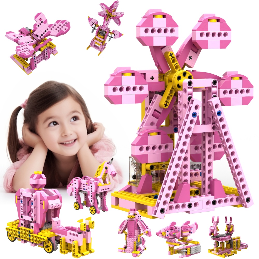 Science Robot - アピター STEM おもちゃ 女の子向けギフト 8in1 電動モーター