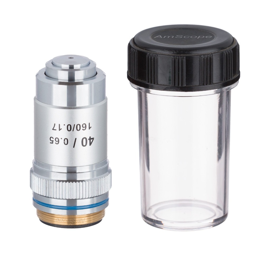 Microscope Compound 40X - AmScope 40X (スプリング式) 複合顕微鏡用色消し対物レンズ