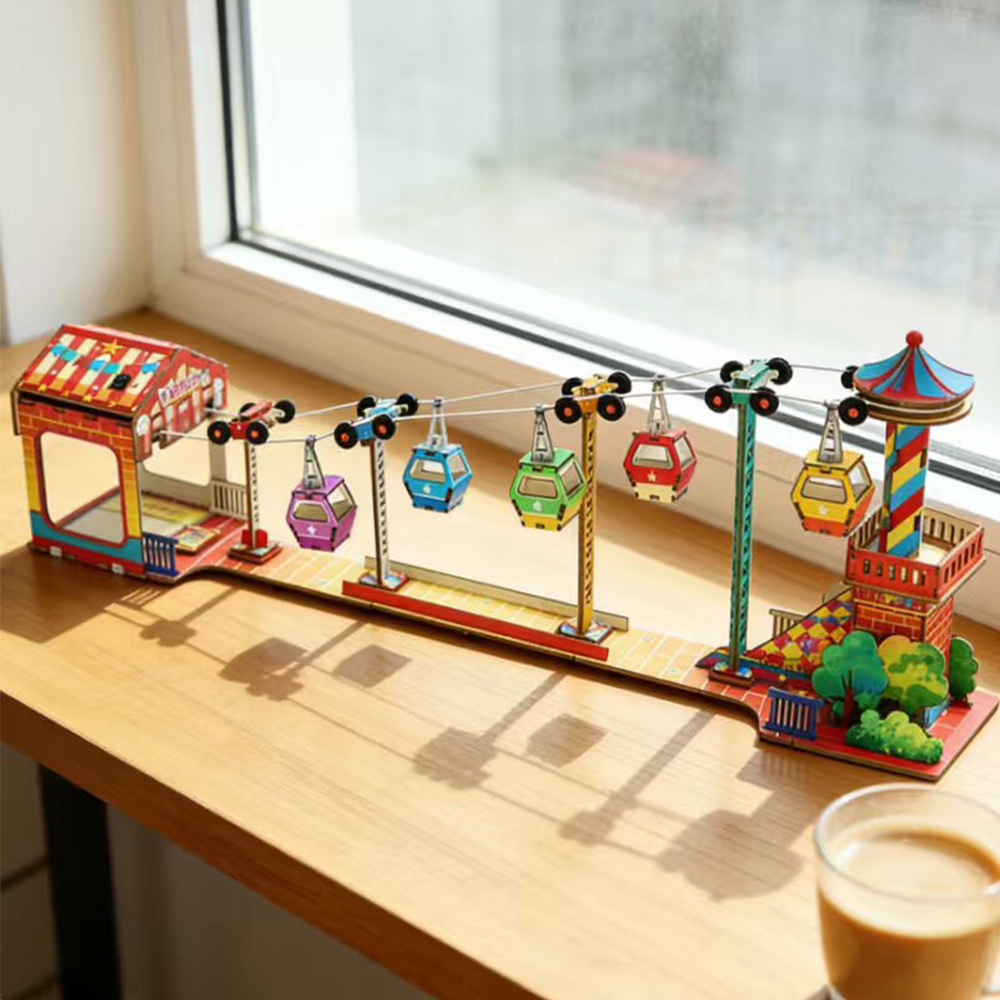 Science And Invention - 観光ケーブルカーモデル子供科学玩具 3D パズル STEM 技術物理学学習キット教育玩具子供のため