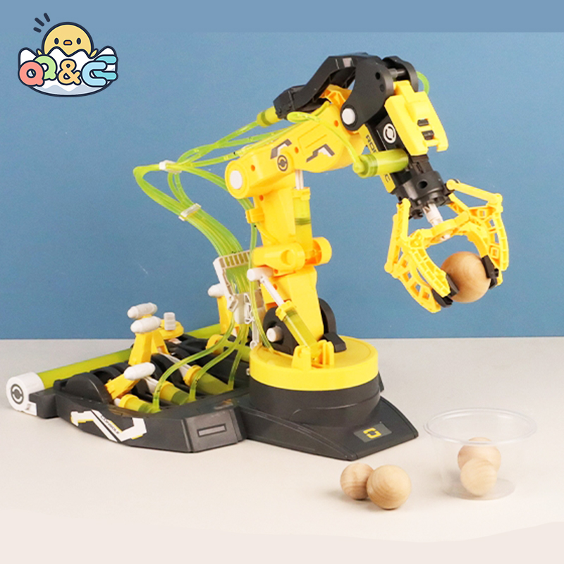 Science Toys Diy - 子供のための完全に組み立てられた油圧式機械式アーム科学実験,エンジニアリング玩具セット,男の子への誕生日プレゼント