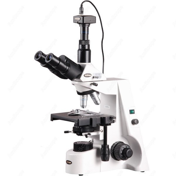 Microscope Compound 40X - AmScope 40X-2500X インフィニティコーラー生物複合顕微鏡 + 8MP カメラ