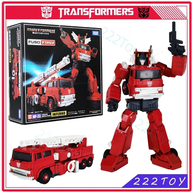 Science Robot - 在庫ありトランスフォーマーおもちゃの傑作 MP-33 KO エディションクラシックインフェルノアクションフィギュアロボット玩具アニメフィギュアグッズ趣味