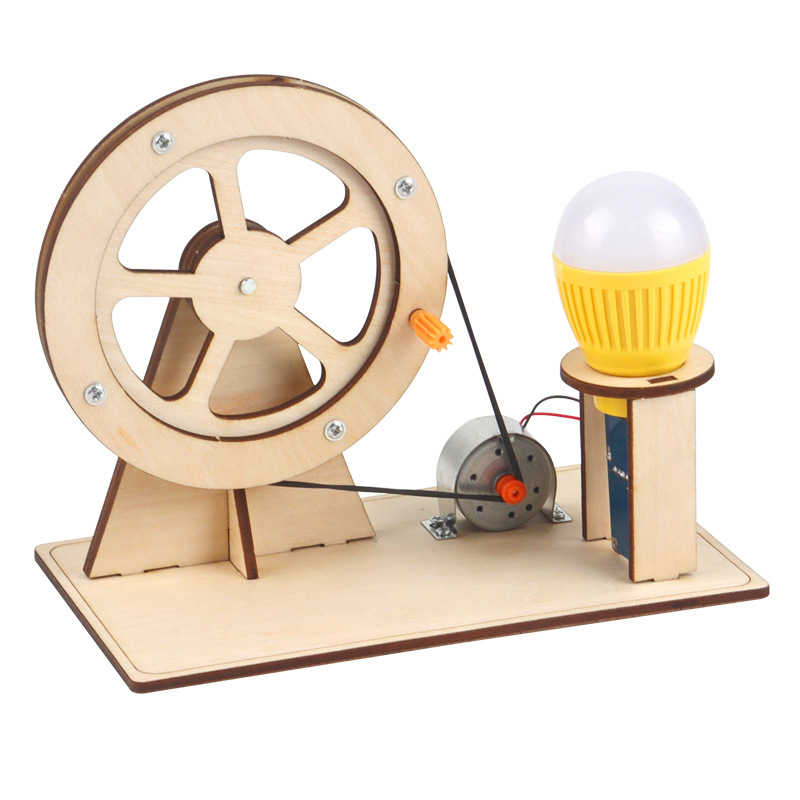 Science And Invention - 木製ハンドジェネレーター子供の科学おもちゃ面白い STEM テクノロジーガジェット物理学キット教育玩具子供のための学習おもちゃ