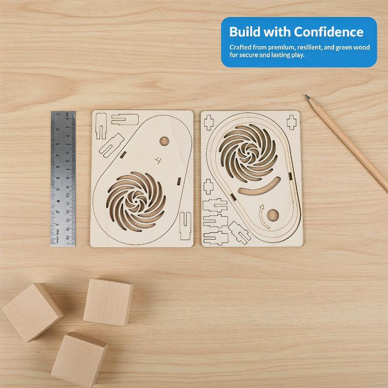 実践的なSTEM科学実験おもちゃ 木製DIY錯覚スピナーキッ - Science Toys Diy のレビューと価格