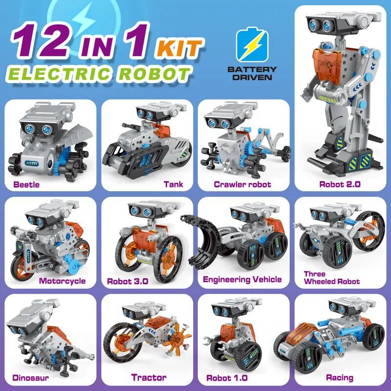 12 in 1 科学実験ソーラーロボットおもちゃ DIY ビ - Science Toys Diy のレビューと価格