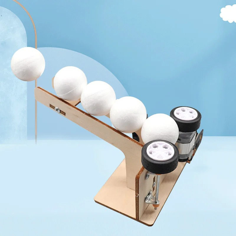 電動ボールピッチングマシンキット DIY科学玩具 教育技術プ - Science Project のレビューと価格
