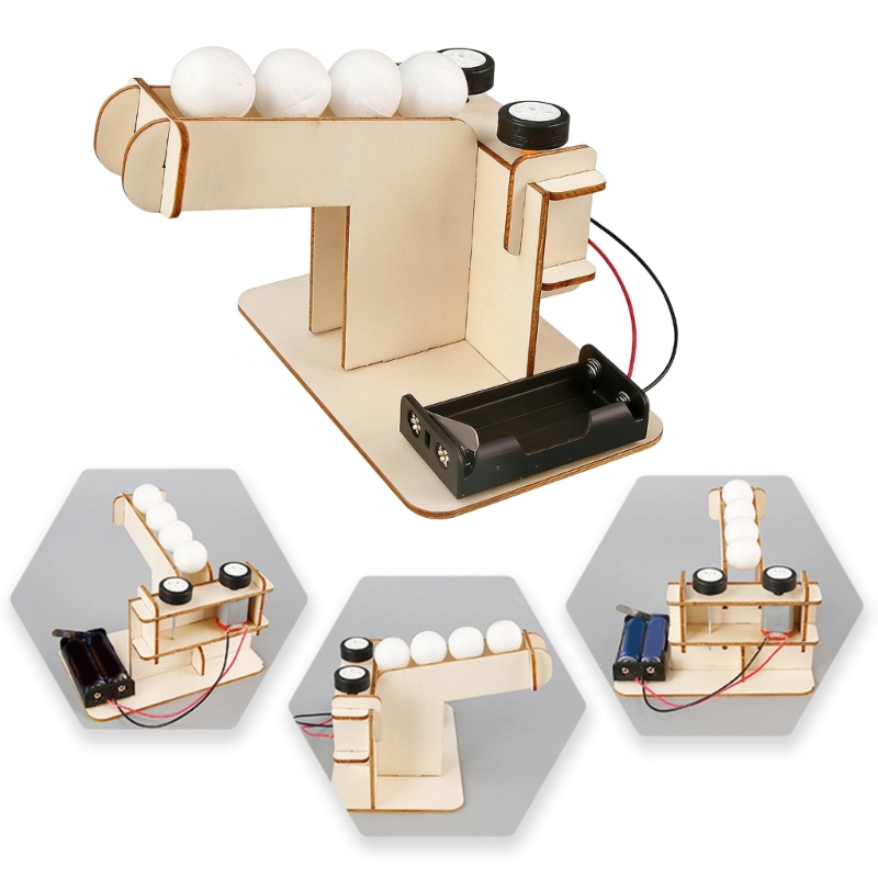 木製自動ボール発射科学プロジェクトSTEM教育玩具（子供向け - Science Project のレビューと価格