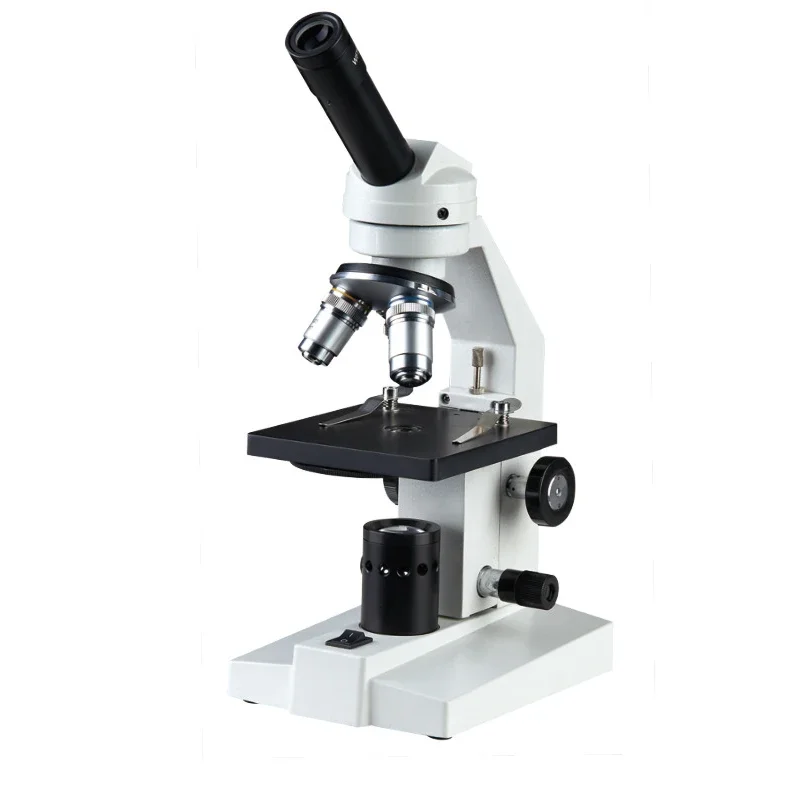 40X 100X 400X 複合高度生物学生ラボ顕微鏡粗微デ - Microscope Compound 40X のレビューと価格