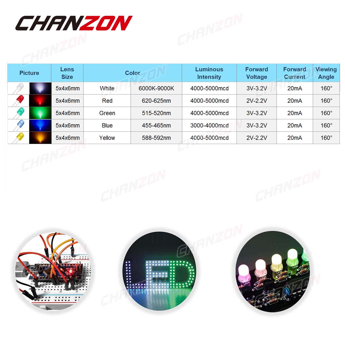 100 個 5 ミリメートルオーバル LED ダイオード 5 - Hobby Is Science のレビューと価格