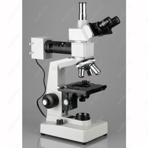 AmScope 金属三眼複合顕微鏡 40X-1600X 9M - Microscope Compound 40X のレビューと価格