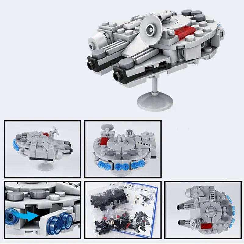 クラシックスターファイター飛行機宇宙船ビルディングブロックセ - Science Toys Diy のレビューと価格