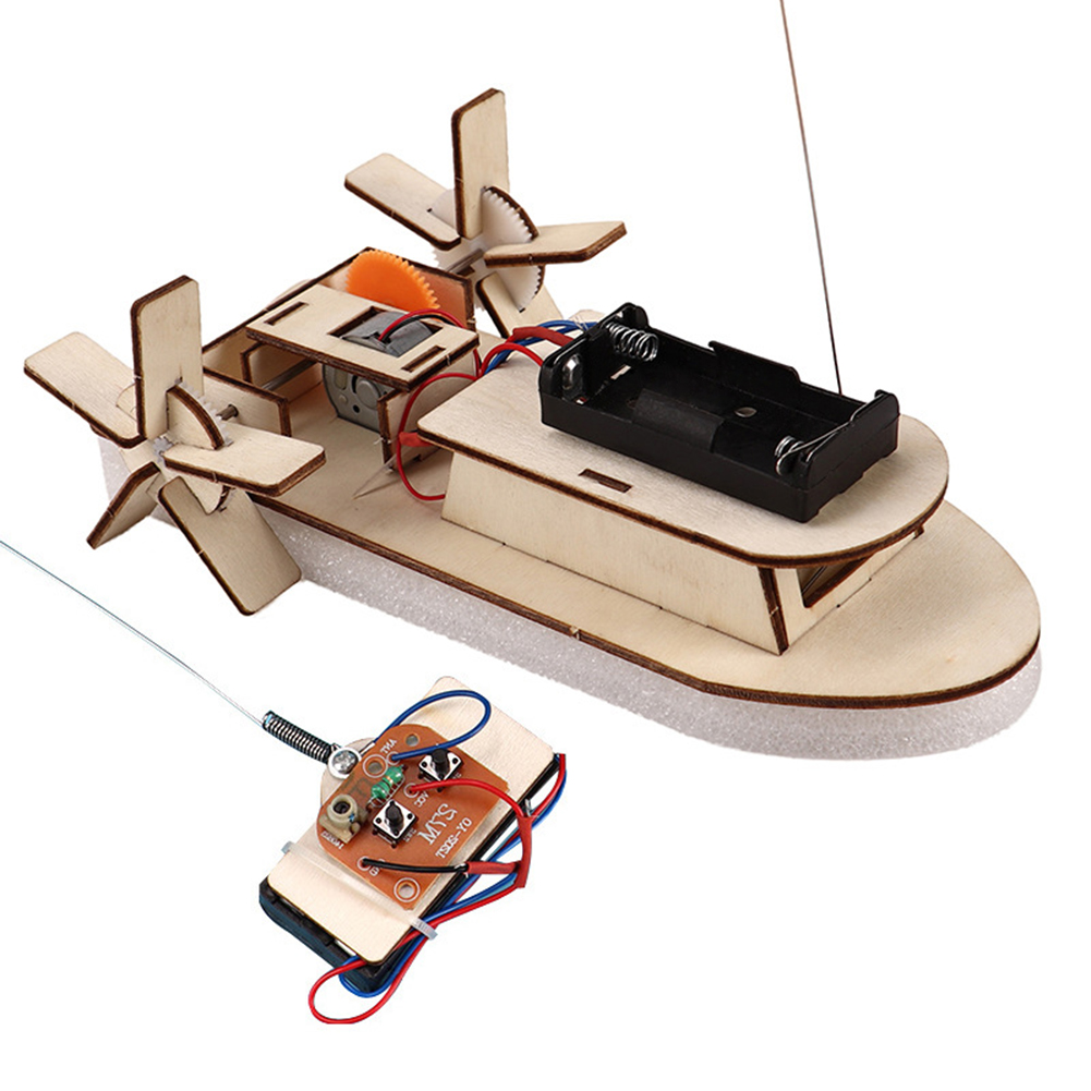 子供のためのDIY木製ボートモデル科学玩具、電気ステム、教育 - Science Toys Diy のレビューと価格