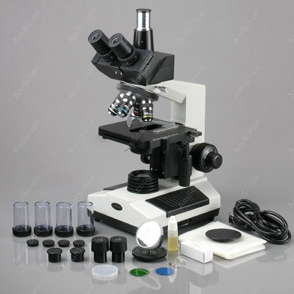 AmScope T390シリーズ生物用三眼複合顕微鏡 40倍 - Microscope Compound 40X のレビューと価格