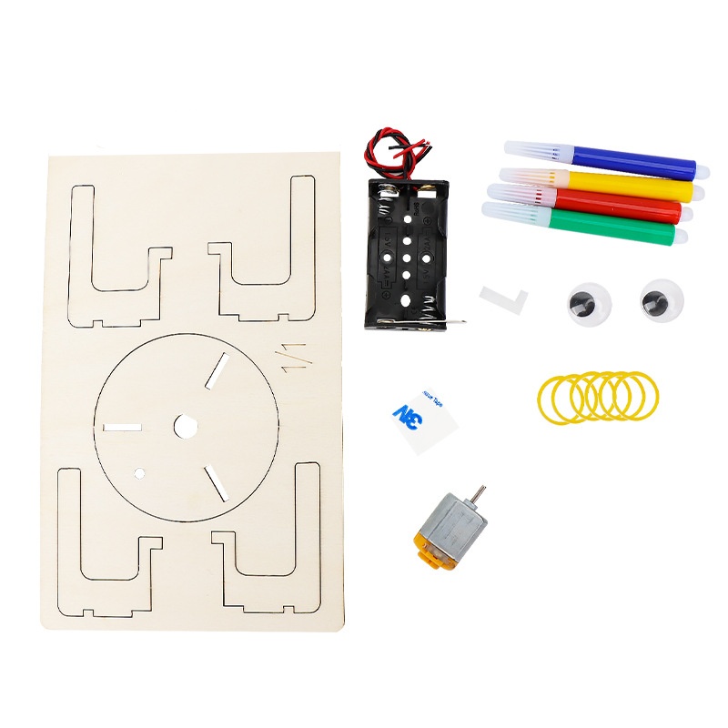 DIY 電動振動グラフィティロボット STEM 科学実験おも - Science Project Kit のレビューと価格