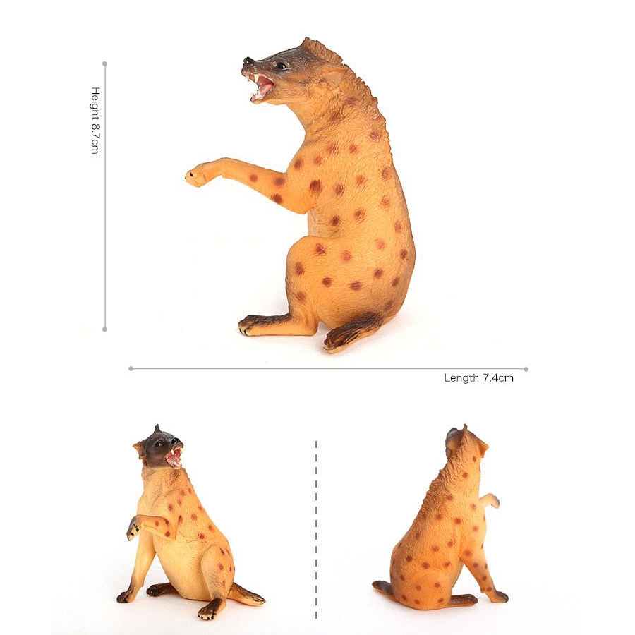 リアルなプラスチック野生動物ハイエナ、たてがみオオカミ、アフ - Science Toys Diy のレビューと価格