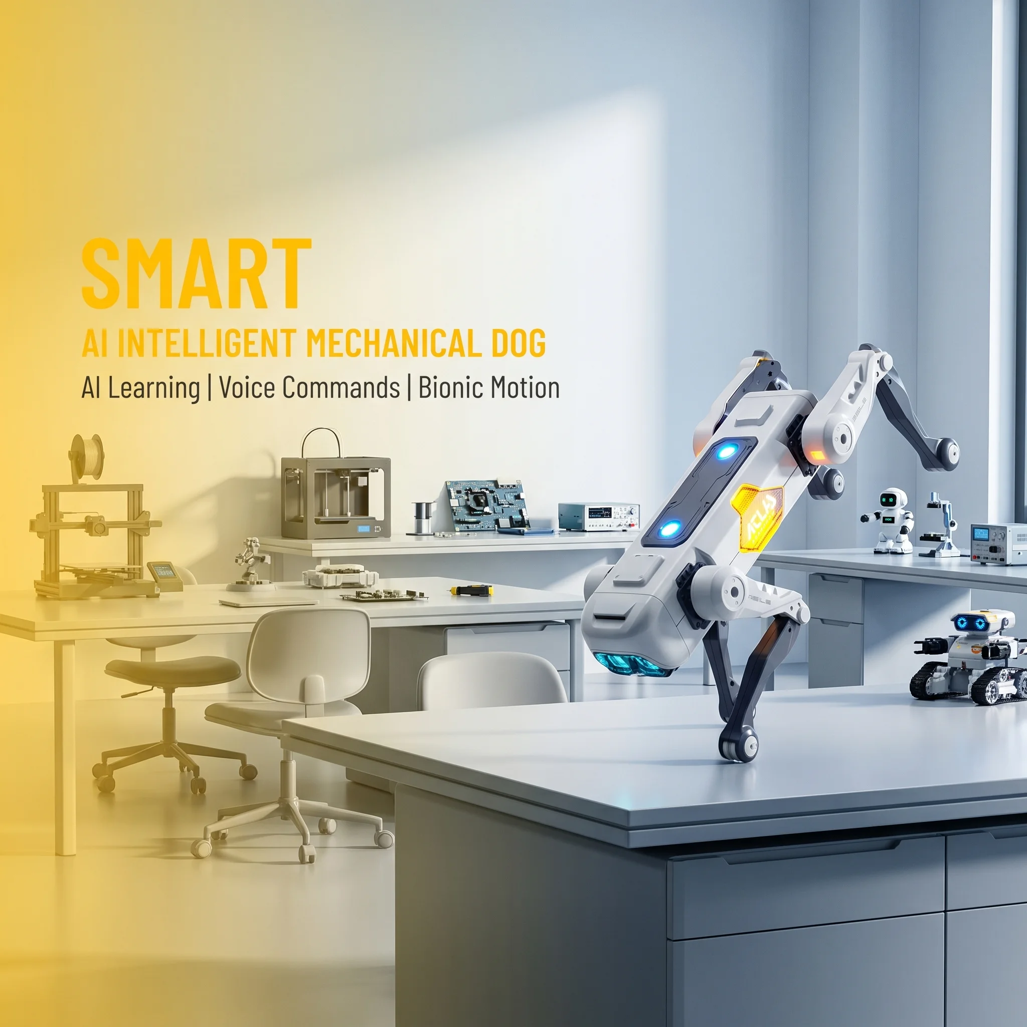 AIスマートロボット犬、音声＆アプリ制御、プログラミング、ダ - Science Robot のレビューと価格