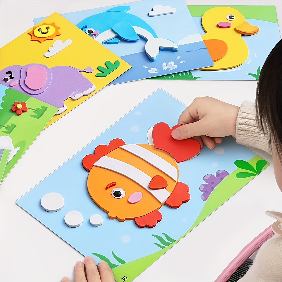 子供用3Dステッカー、使い捨て、手作りのEVAクラフトデカー - Science Project のレビューと価格