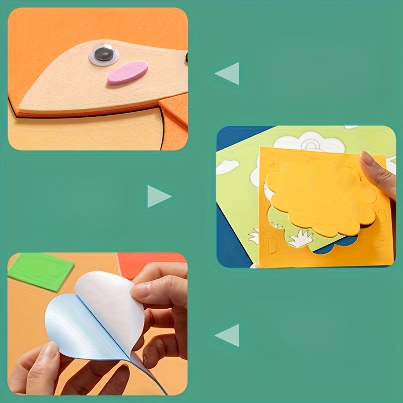 子供用3Dステッカー、使い捨て、手作りのEVAクラフトデカー - Science Project のレビューと価格
