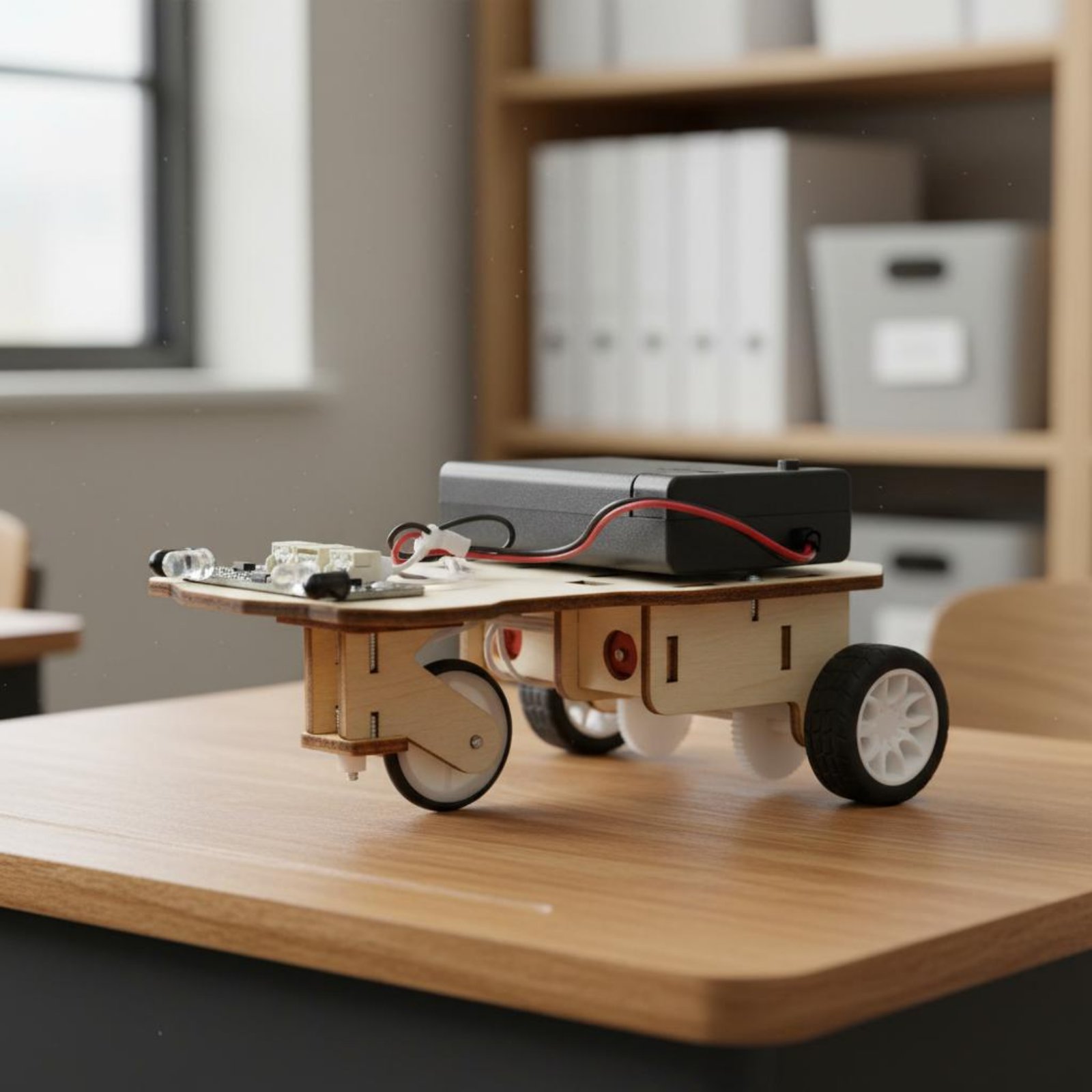 木製知能車両キット 科学技術教育 DIY追従型車両キット ロ - Science Robot のレビューと価格
