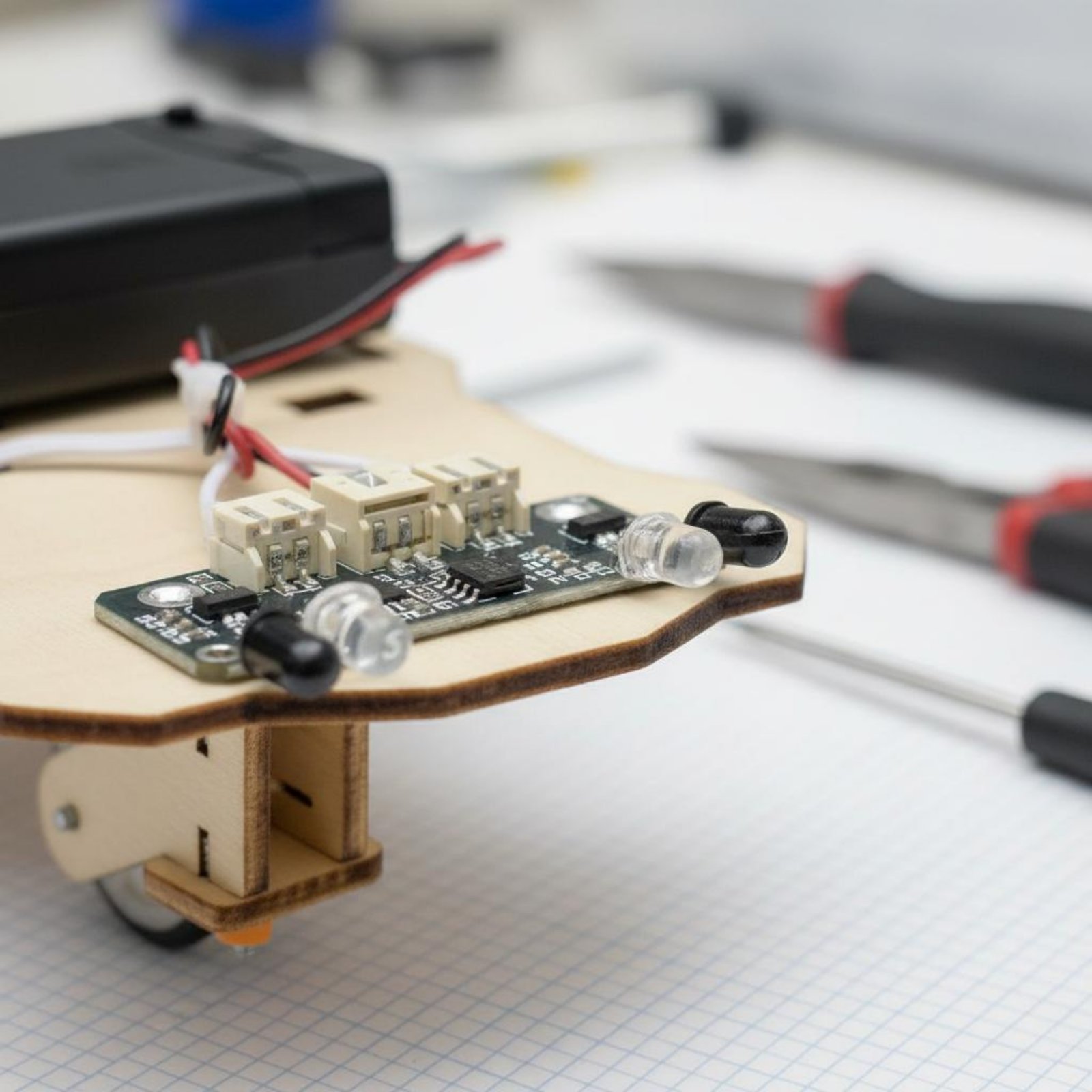 木製知能車両キット 科学技術教育 DIY追従型車両キット ロ - Science Robot のレビューと価格